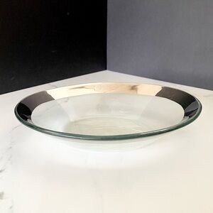 Platinum Oval Serving Bowl by Annieglass